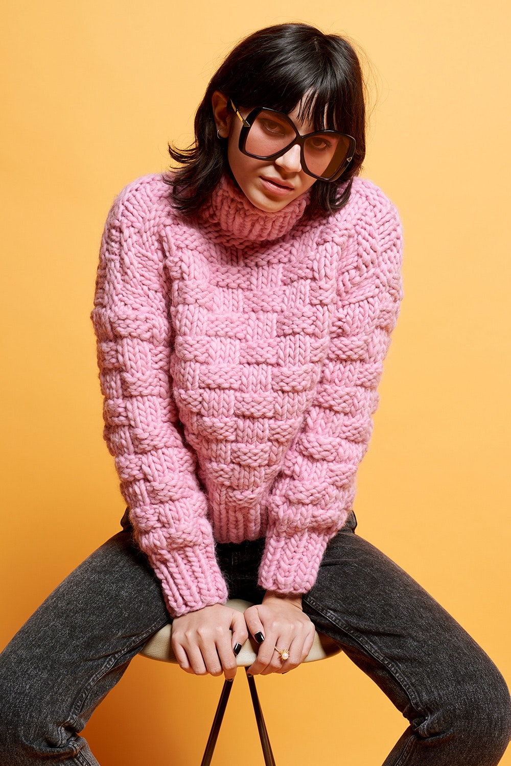 theKnitter X Karen Walker jumper in pink