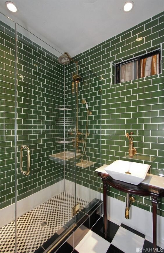 New bathroom ideas the colour green - BeautyEQ