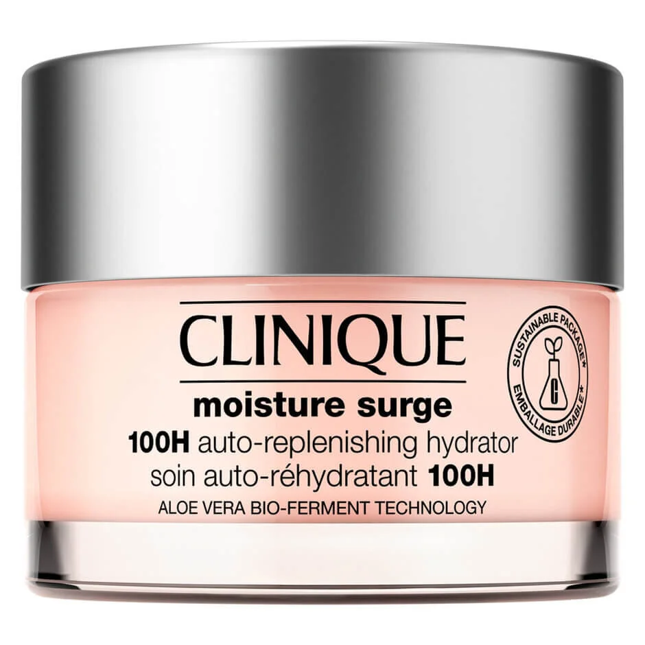 Clinique Moisture Surge 100H Auto-Replenishing Hydrator, from 50ml, $82 & 125ml, $154. 
