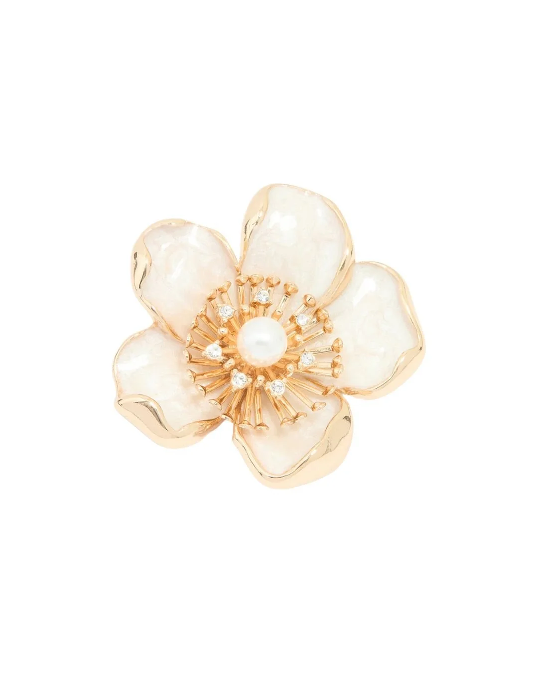 Lovisa Gold Enamel Large Floral Brooch.jpg