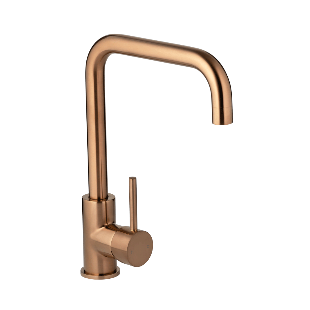 Eden Square Kitchen Mixer - Brushed Copper - Feature.webp