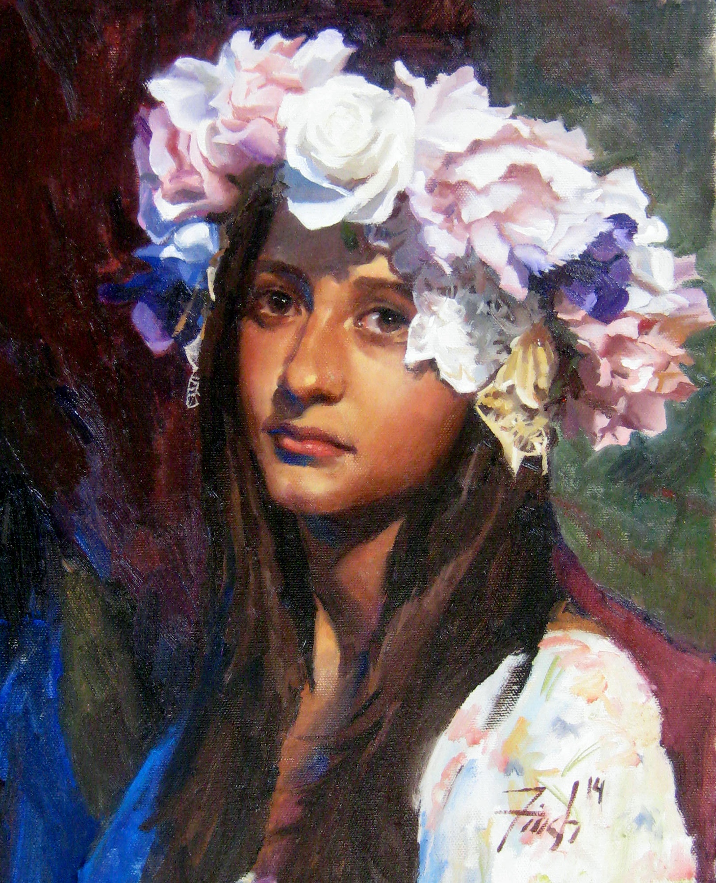 Alyssa, Oil Painting on Canvas by Kris Finch 2014