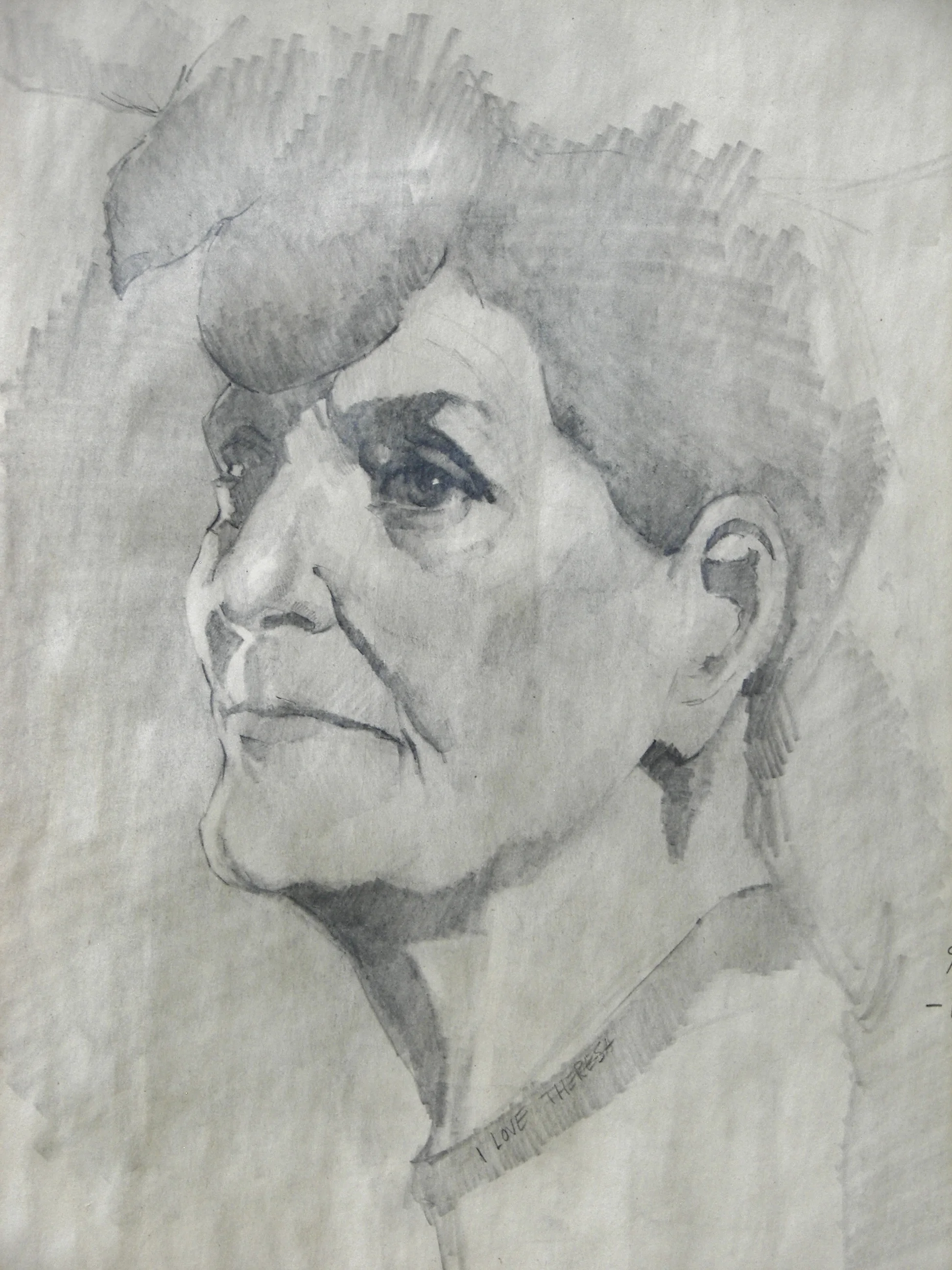 Lauri, 20 Min Class Demo of Portrait Drawing by Kris Finch