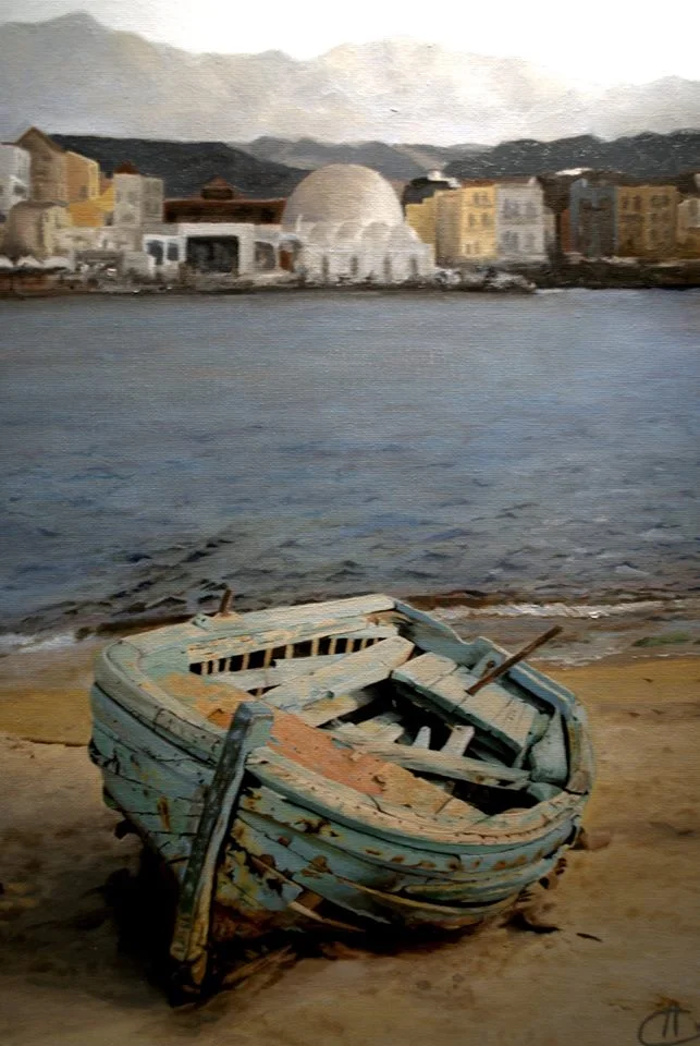 Boat. Oil Painting by Herjot Chawla