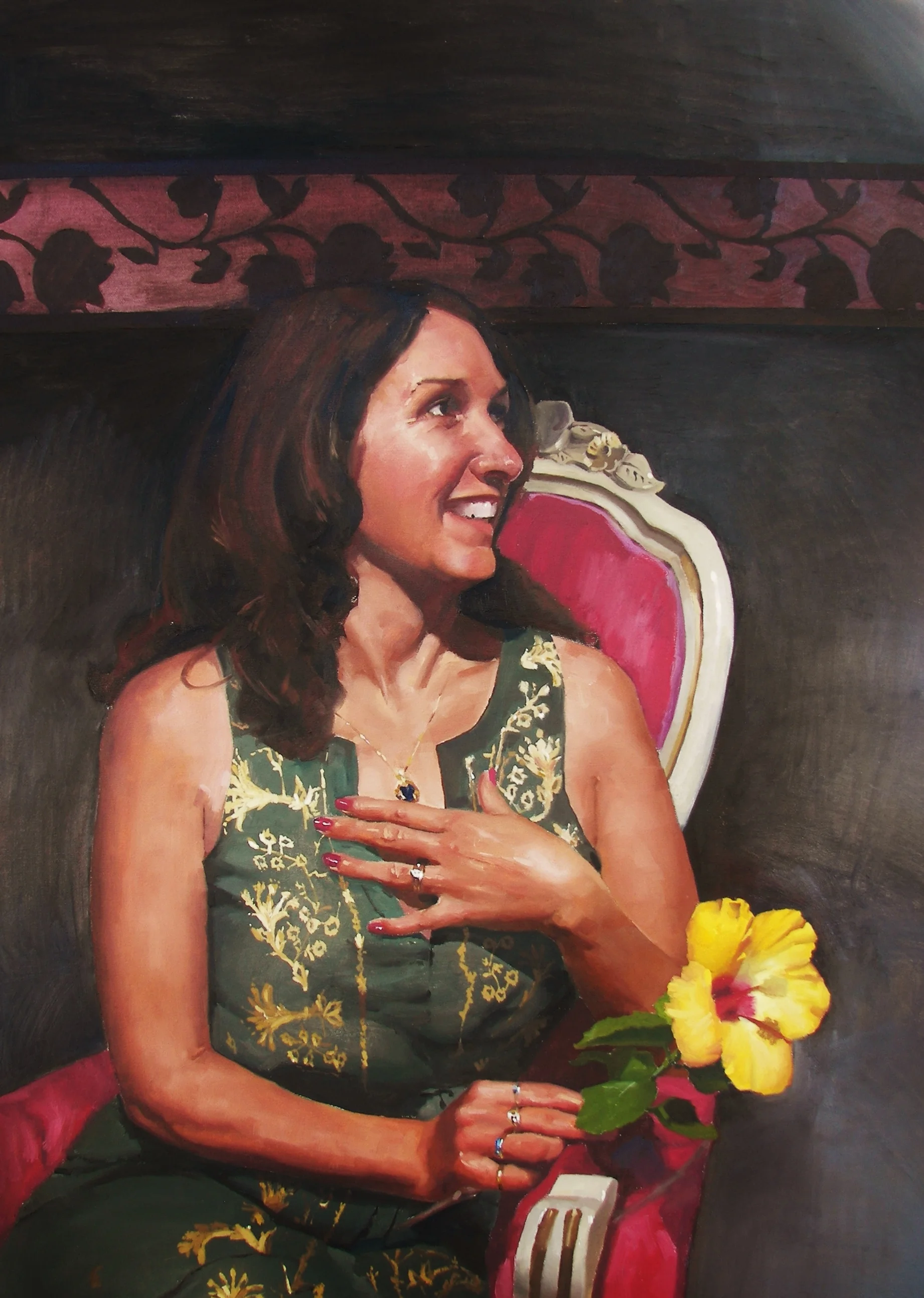 Mrs. Zeiler Oil on Canvas 2015 by Kris Finch