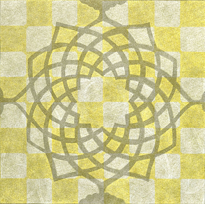 From Mother Time - Measuring By The Moon - Mandala on Yellow