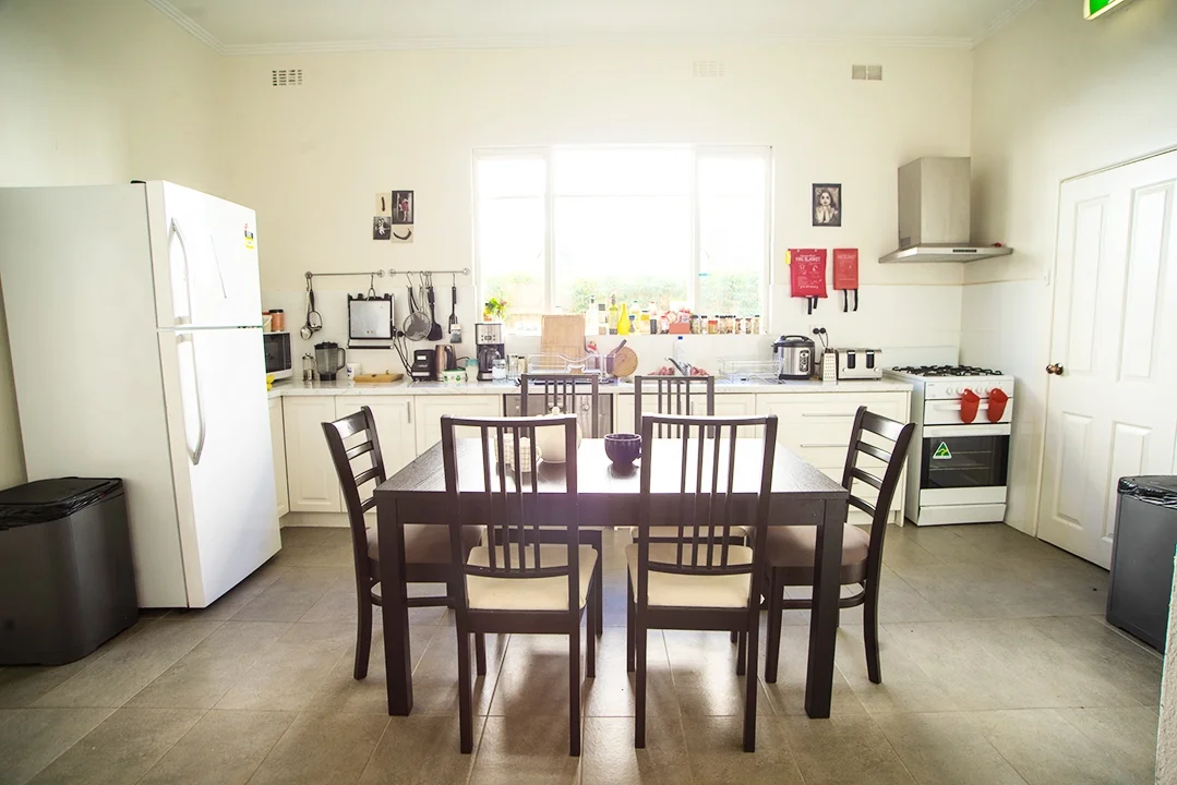  Super spacious kitchen with 2 fridges, 2 stove tops (electric and gas) and ample storage space 