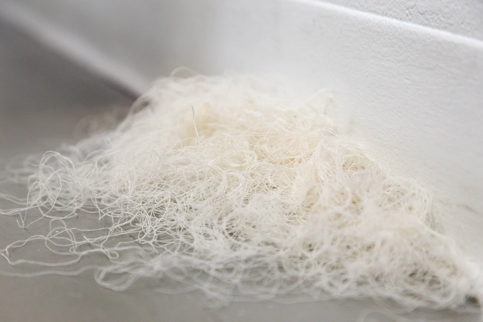 Removed cotton threads