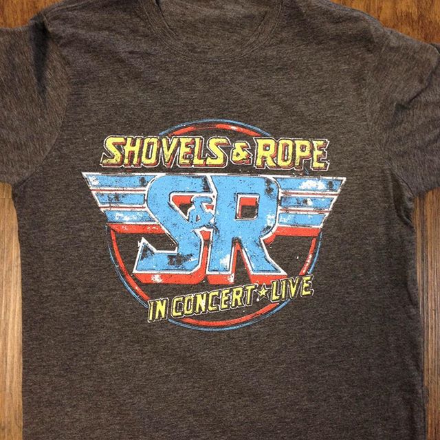 Here's a cool print we did for @shovelsnrope. If you need merch, let's talk! #merch #countrymusic #nashville #orlando #losangeles #austin #nyc #screenprinting #bandmerch