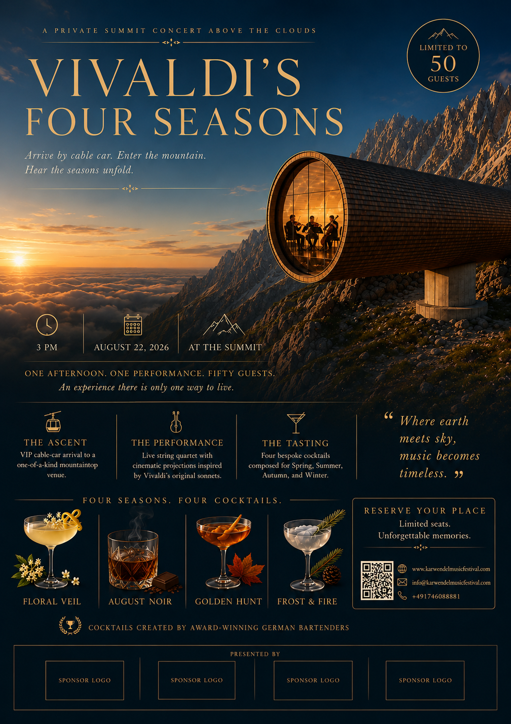 Vivaldi Above the Clouds: Four Seasons, Four Cocktails