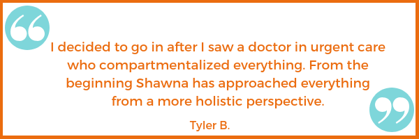 patient testimonial Tyler B. Shawna Seth, L.Ac. acupuncture San Francisco Oakland