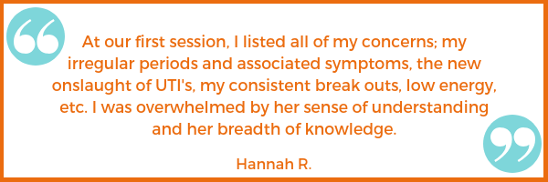 menstrual cycle testimonial Hannah R. Shawna Seth, L.Ac. acupuncture San Francisco