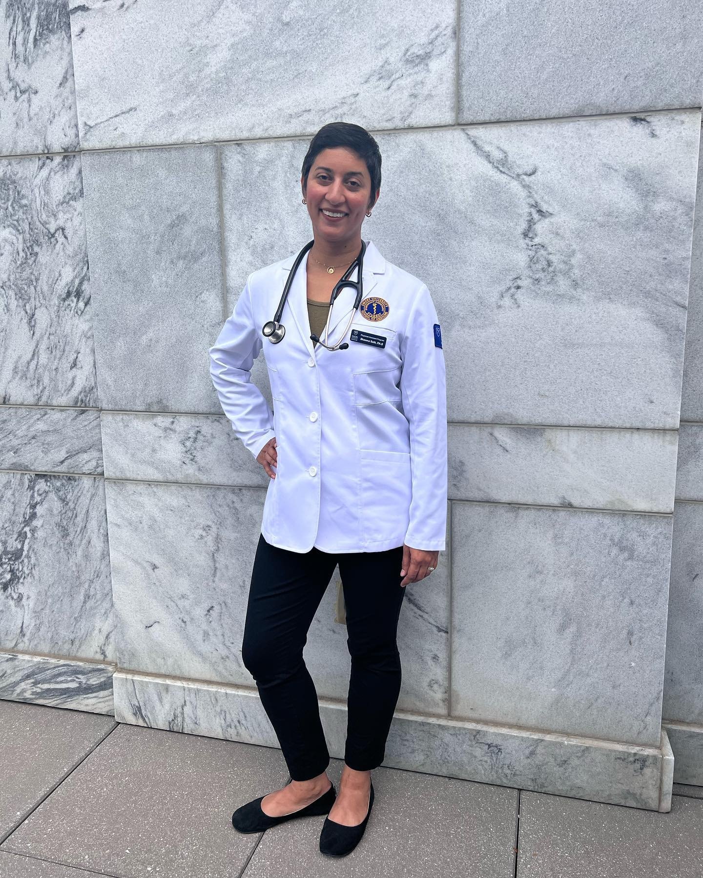 Happy PA week! My first one as a student kicked off on Friday with our first white coat OSCE: a graded exercise involving a simulated clinical visit in a room that looks just like a medical office. 
.
This one was for the first half of a comprehensiv