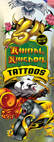 The actual slip you would see on the face of the vending machine. I also did the Animal Kingdom lettering for the label.