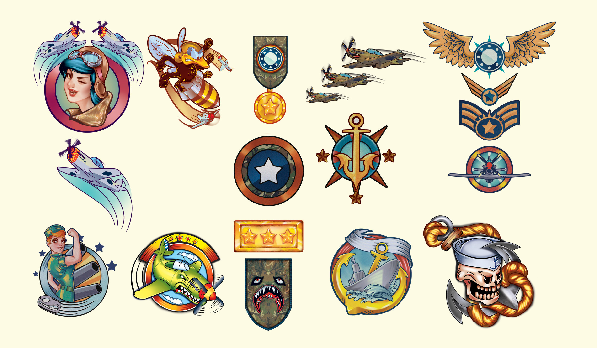 Vintage Military Tattoos