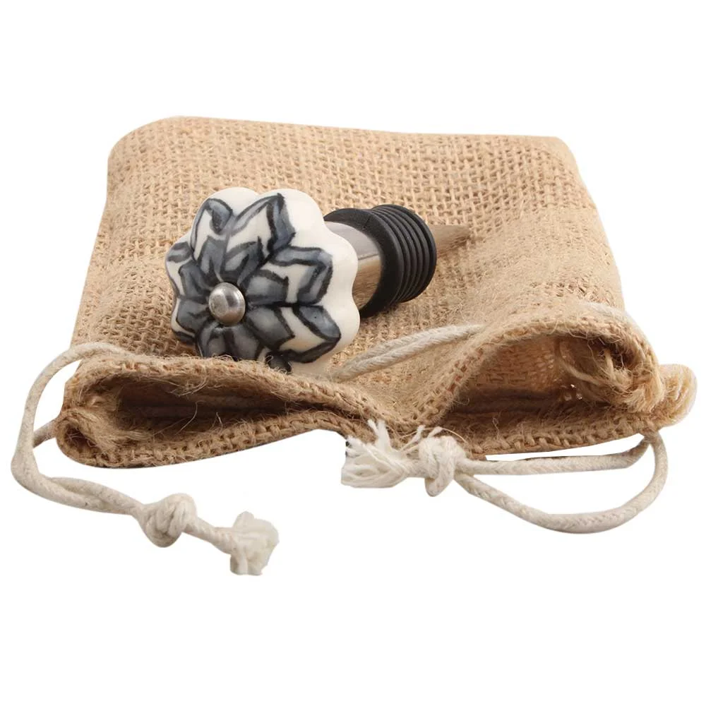 Bottlestopper grey star on satchel.JPG