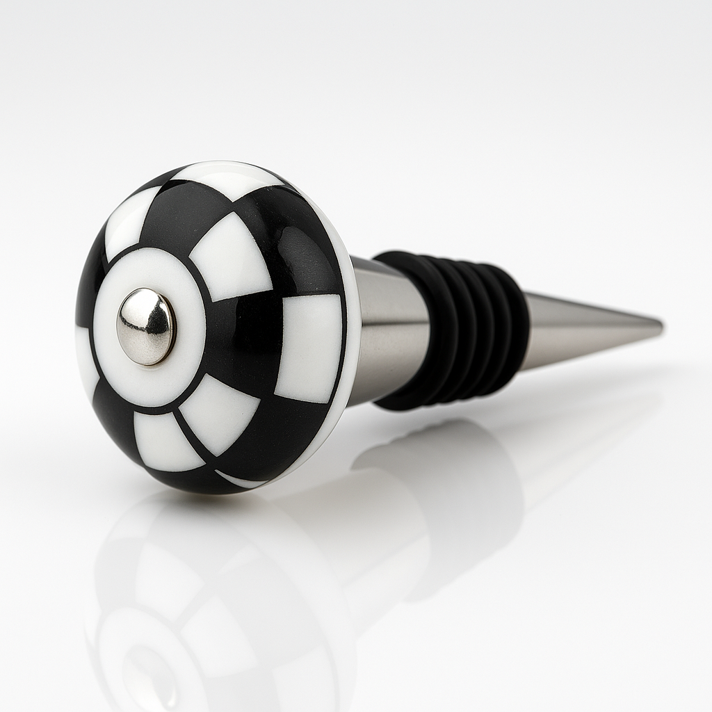Vinotopia-Wine-Bottlestopper-Blackandwhitecheckers1-ceramic1.png.png