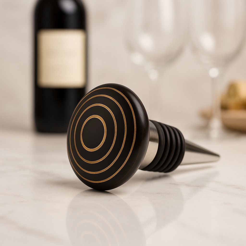 Vinotopia-Wine-Bottlestopper-Blackandgold-swirls2.png