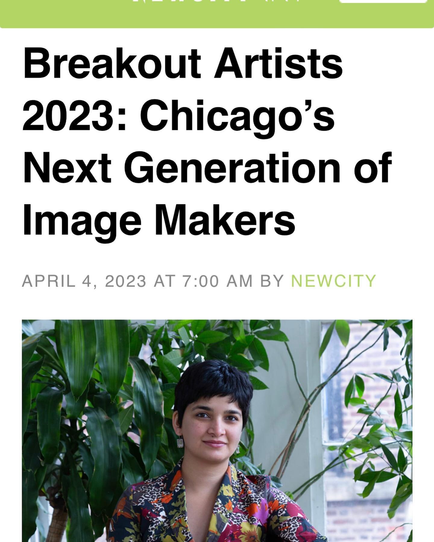 🌺🌺 extremely humbled to be named one of ten 2023 breakout artists by Newcity. 🌺🌺 

I always thought about the long list of thankyou&rsquo;s during award ceremonies and always wondered. Now I know it&rsquo;s because you&rsquo;re never in something