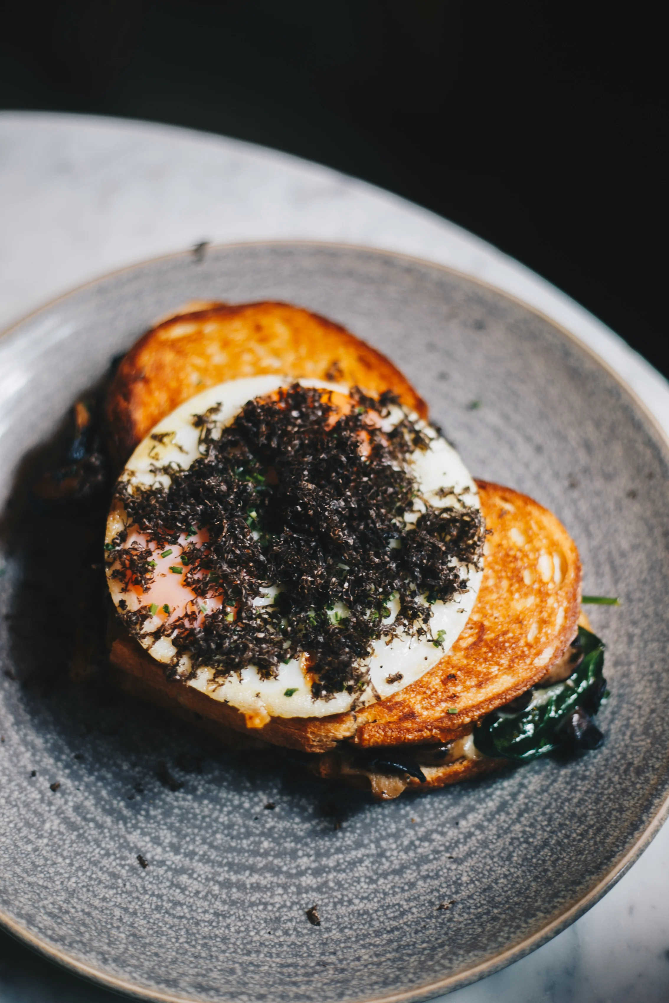 $32, Loaded Mushroom Toastie