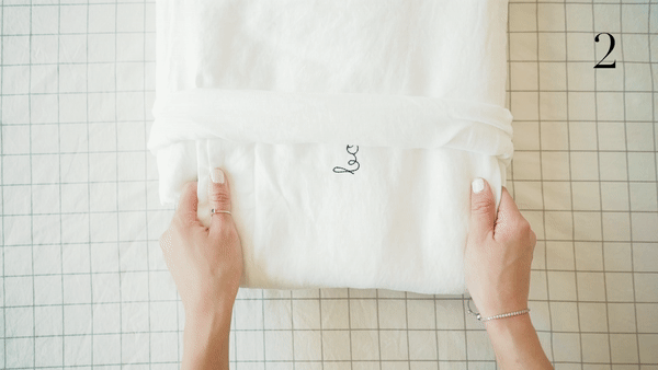 Linen Bedding meets Monogramming.