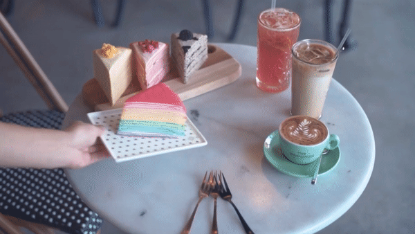 Rainbow Crepe Cakes now in Town