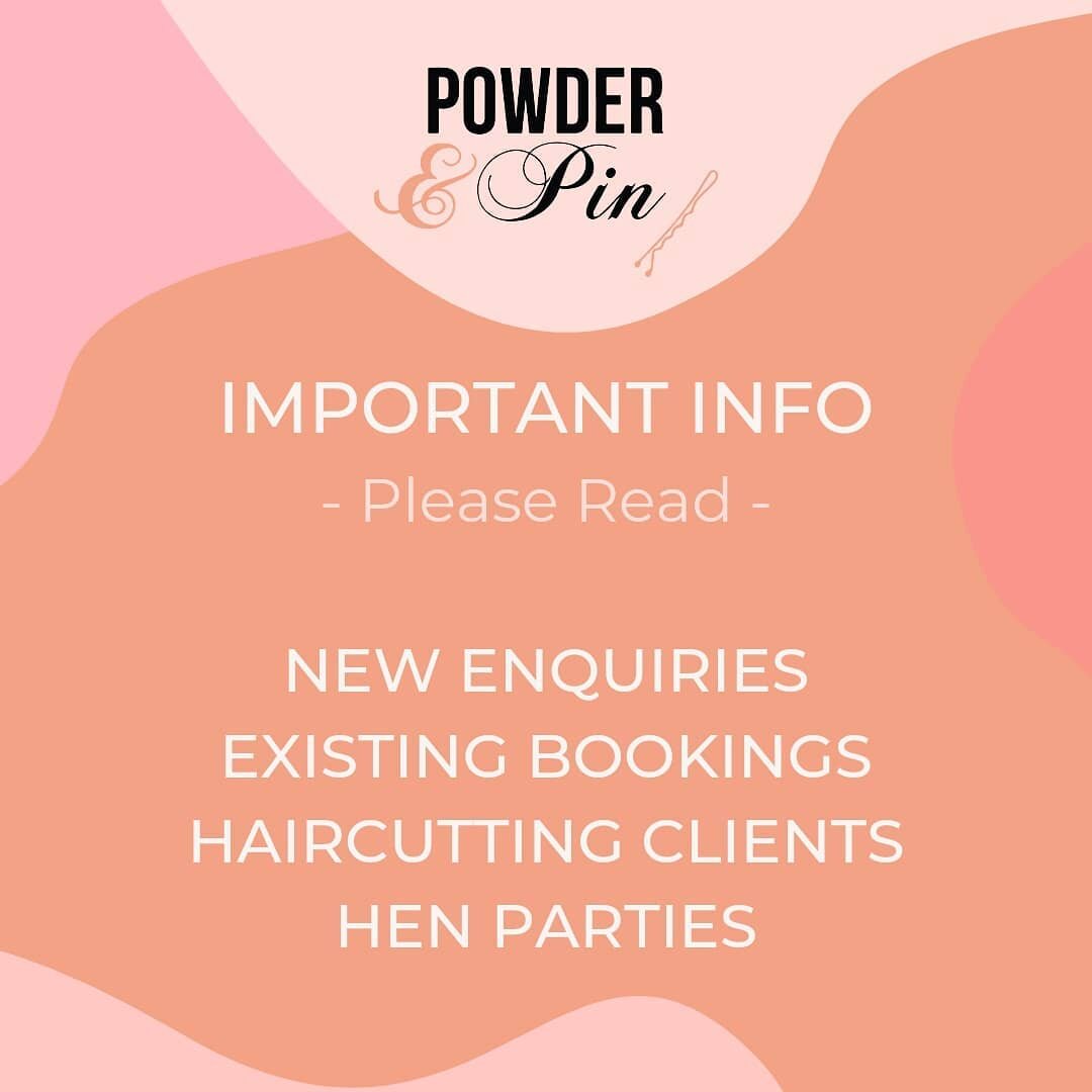 ⭐ PLEASE READ ⭐
I never thought when I started Powder and Pin six years ago that it would become so busy I would have to temporarily close enquiries. I feel so grateful to be in this position &amp; thankyou all for your amazing support 💖 

The last 