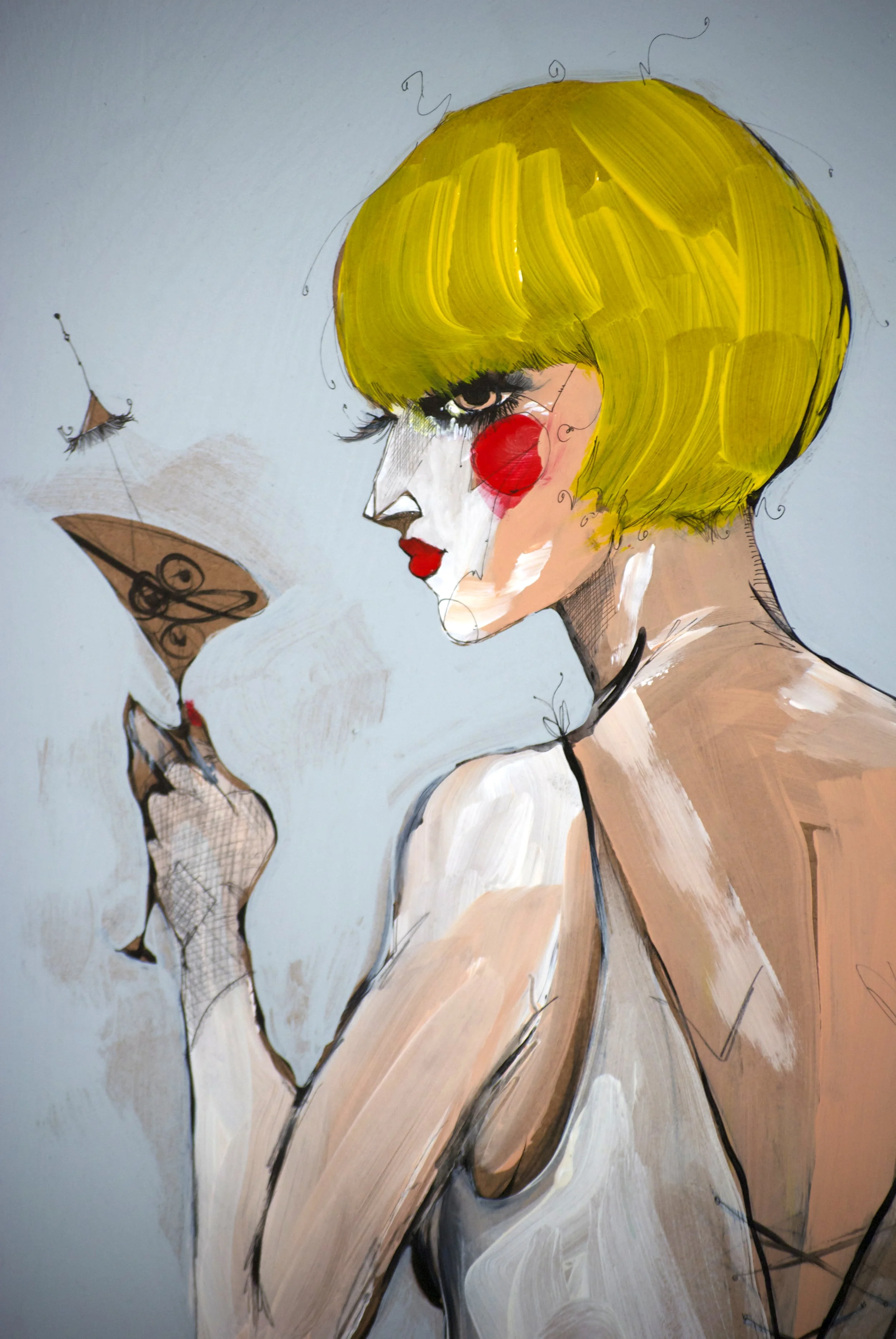 Martini Woman by Artist Cordell Cordaro