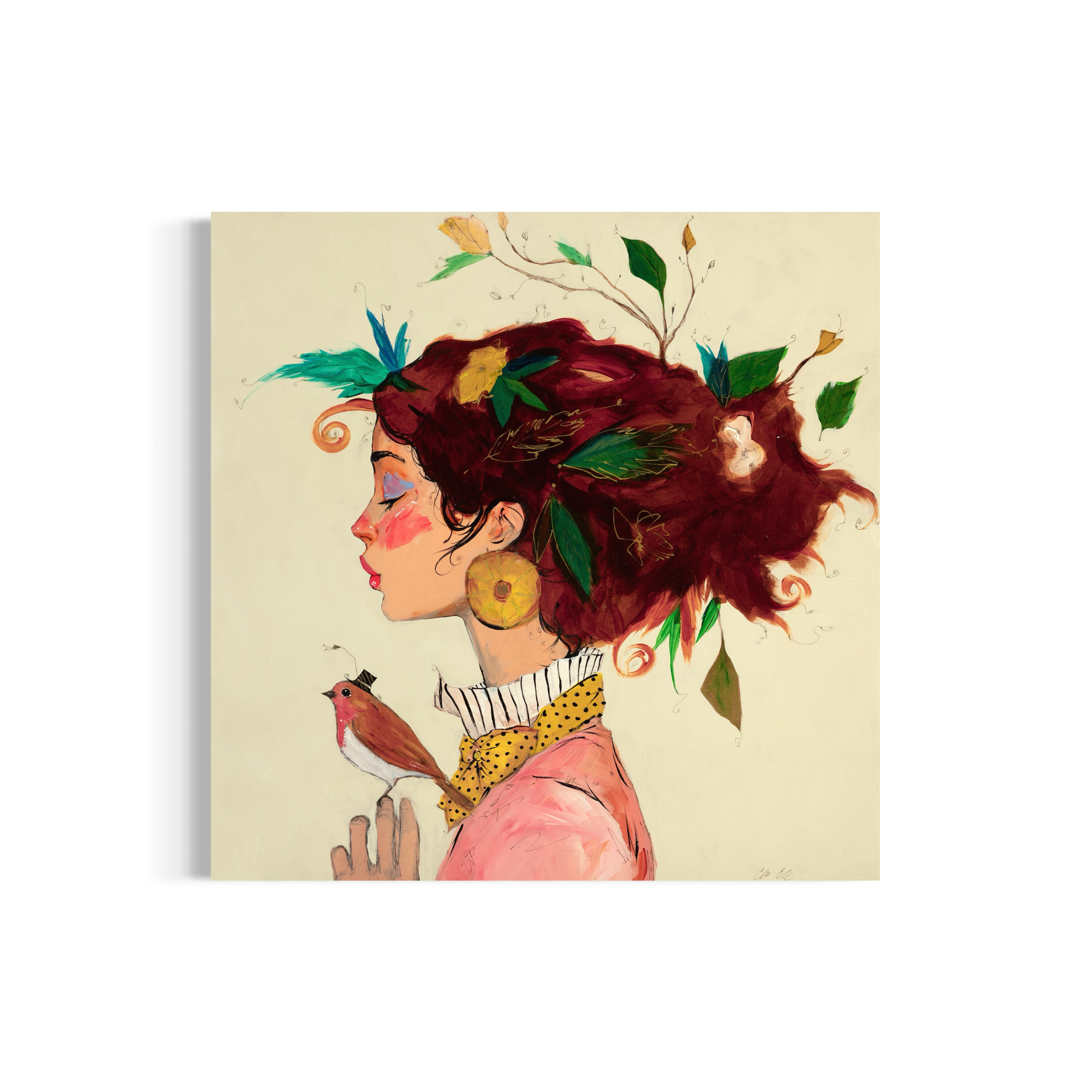 A Small Bird in a Still Moment