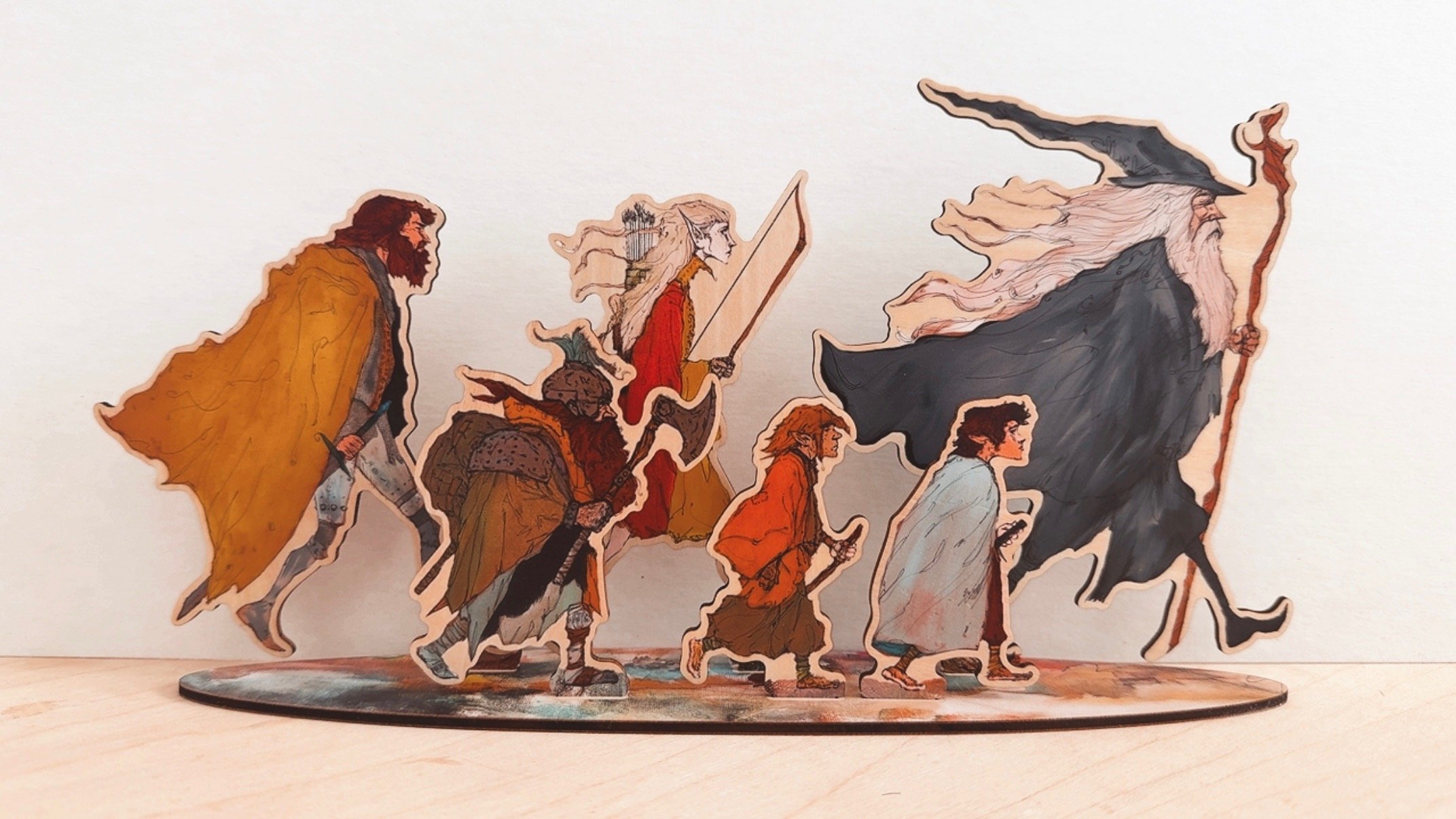 PRE-ORDER Lord of the Rings Fellowship Standee Double-Sided Display