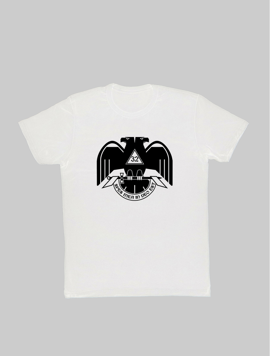 Scottish Rite 32nd Degree Freemason White Shirt