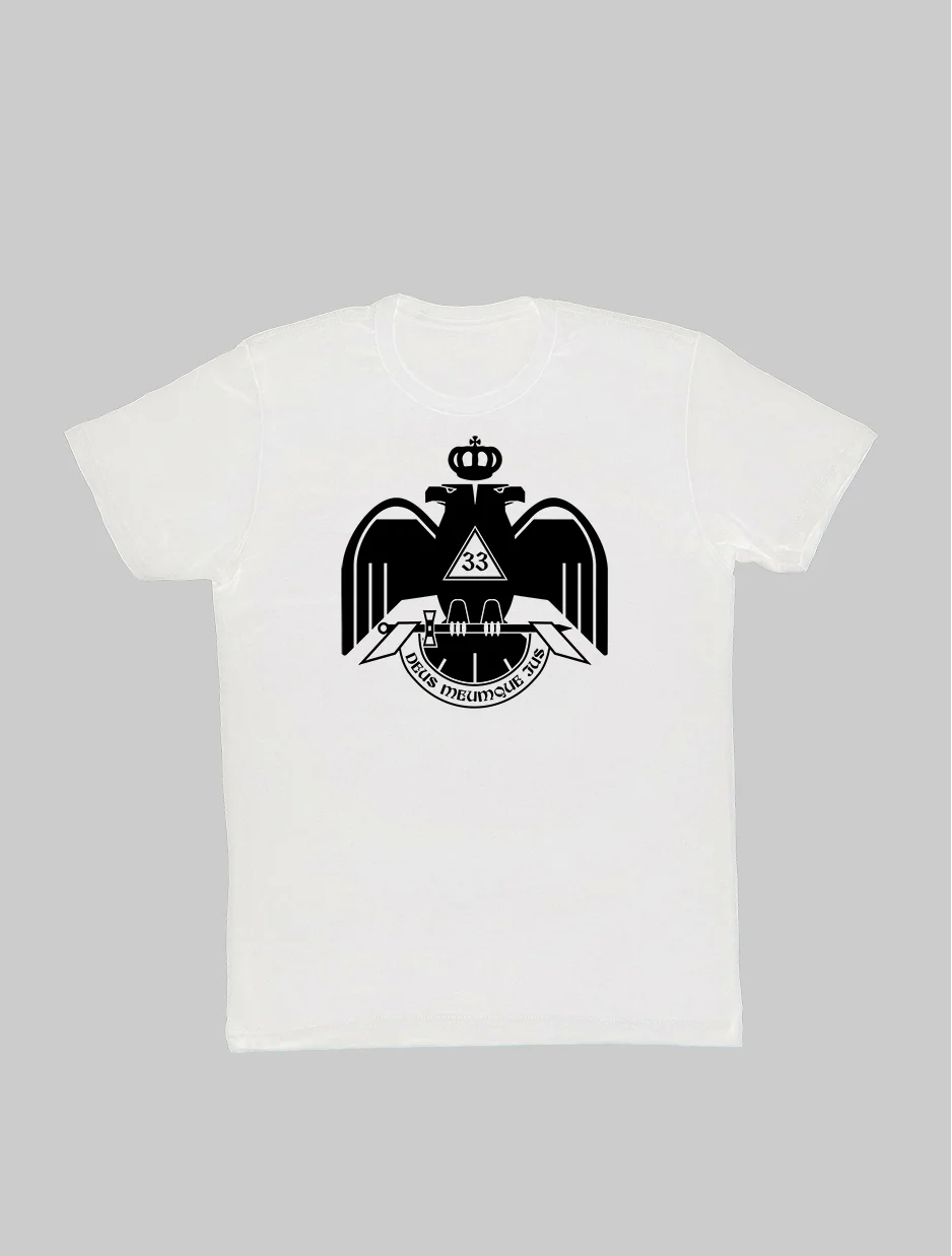 Scottish Rite 33rd Degree Freemason White Shirt