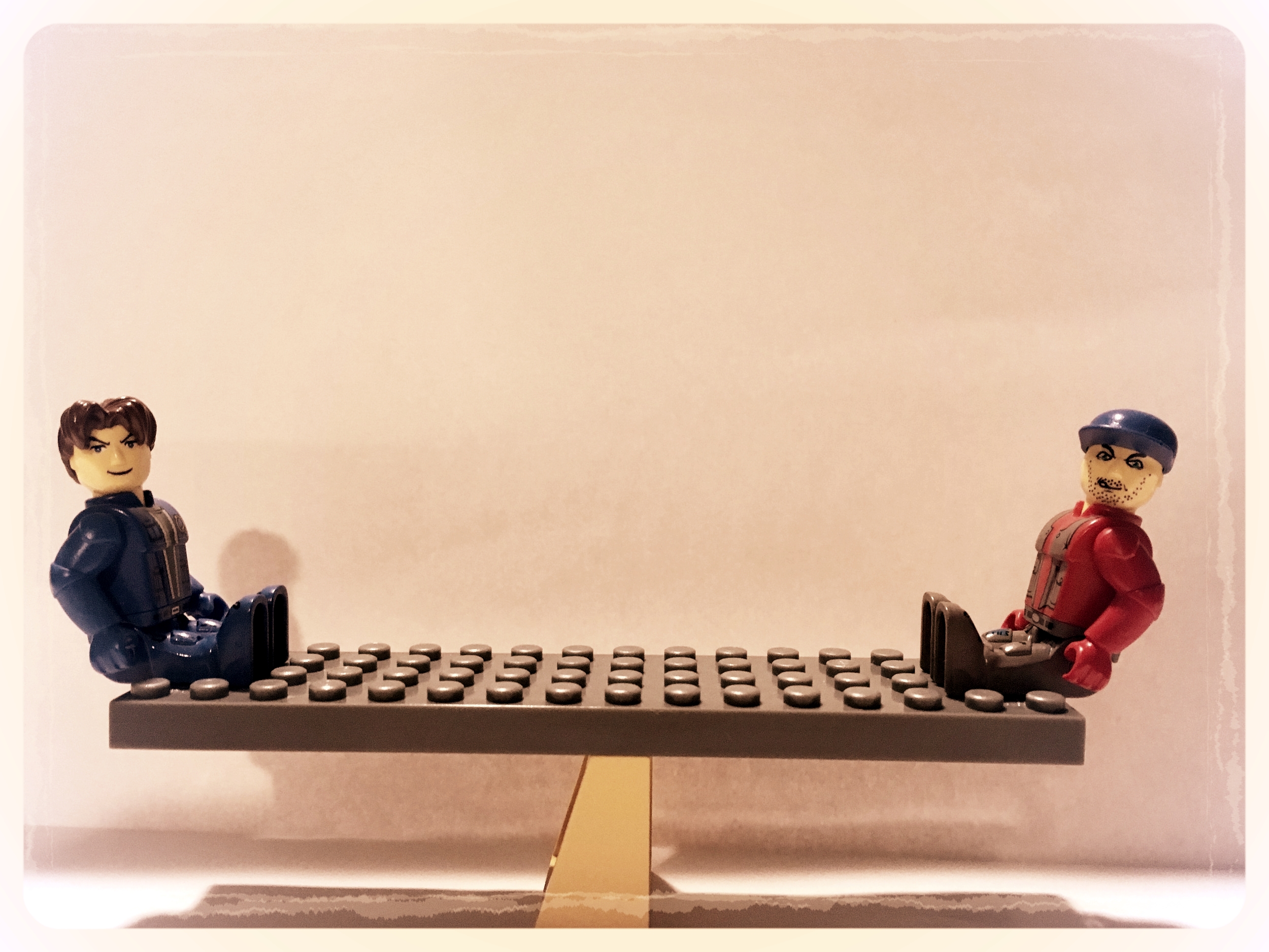 by Eric Biddle (Lego men on teeter totter staged with the help of Miss Ava Biddle)