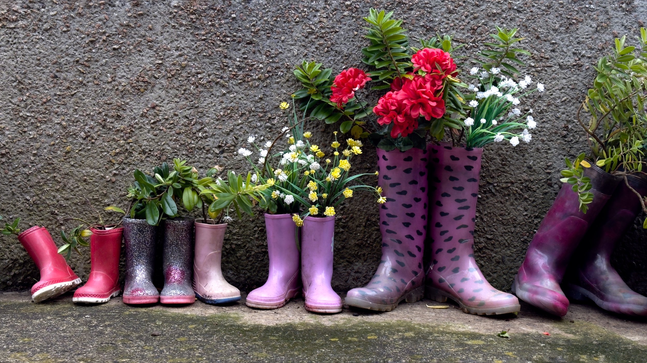 These Boots Are Made For...Flowers