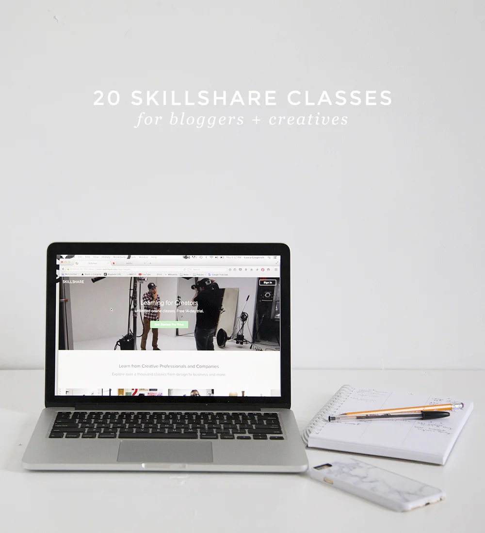 20 Skillshare Classes For Bloggers &amp; Creatives