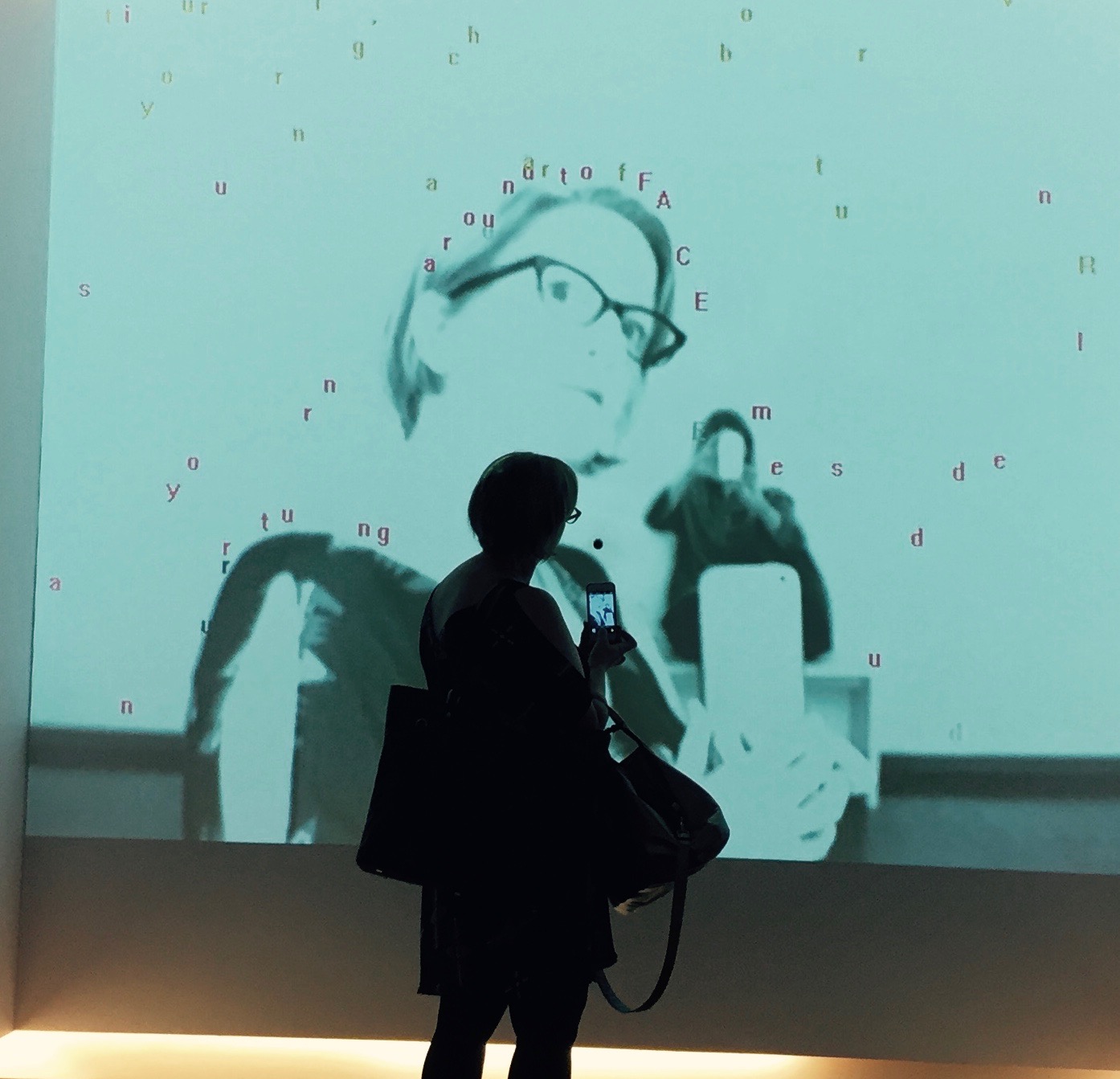 Digital art interaction at the 21C hotel, Louisville