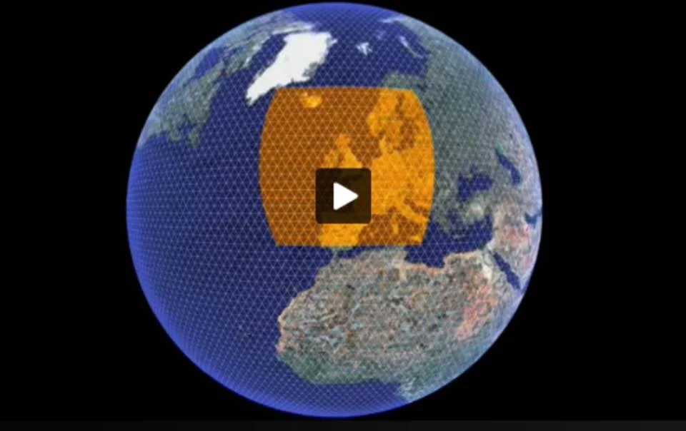 A 'patch' of the global carbon quilt over Great Britain