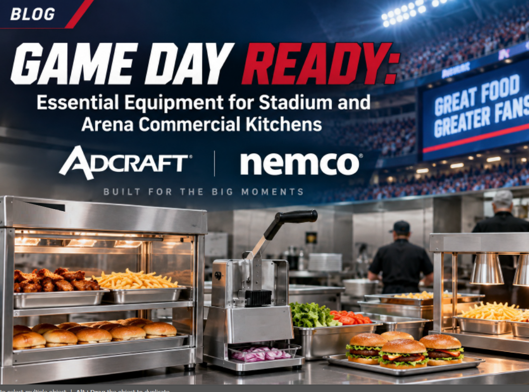 Game Day Ready: Essential Equipment for Stadium and Arena Commercial Kitchens