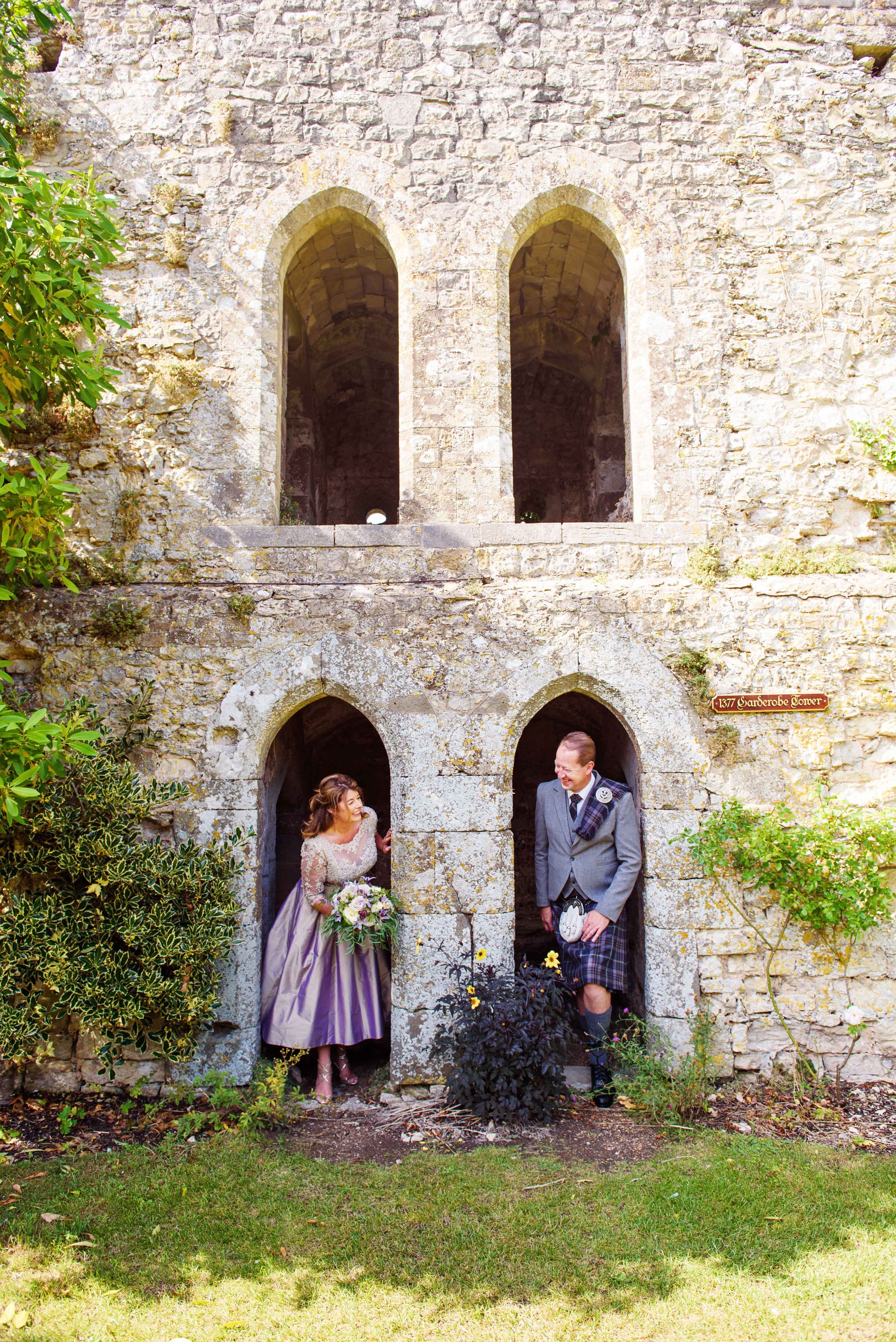 Wedding portrait at Amberley Castle