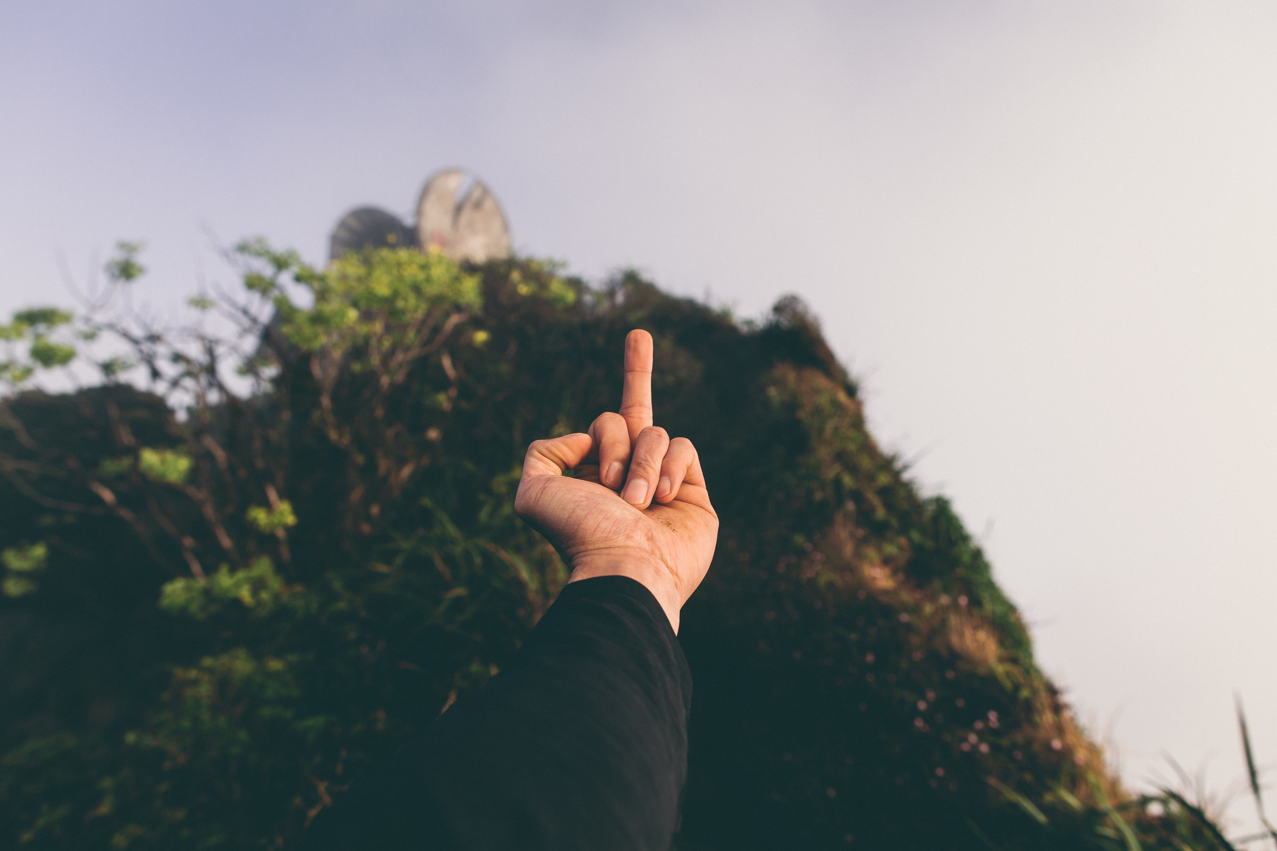 I don't really maintain this sentiment, but it was how I felt earlier during the hike in the dark. 