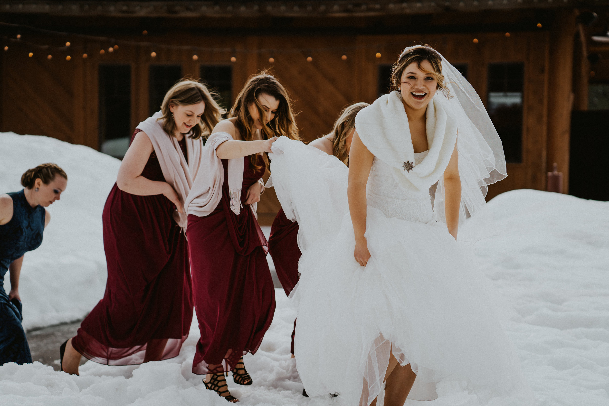 Bridesmaid dress wedding gown
