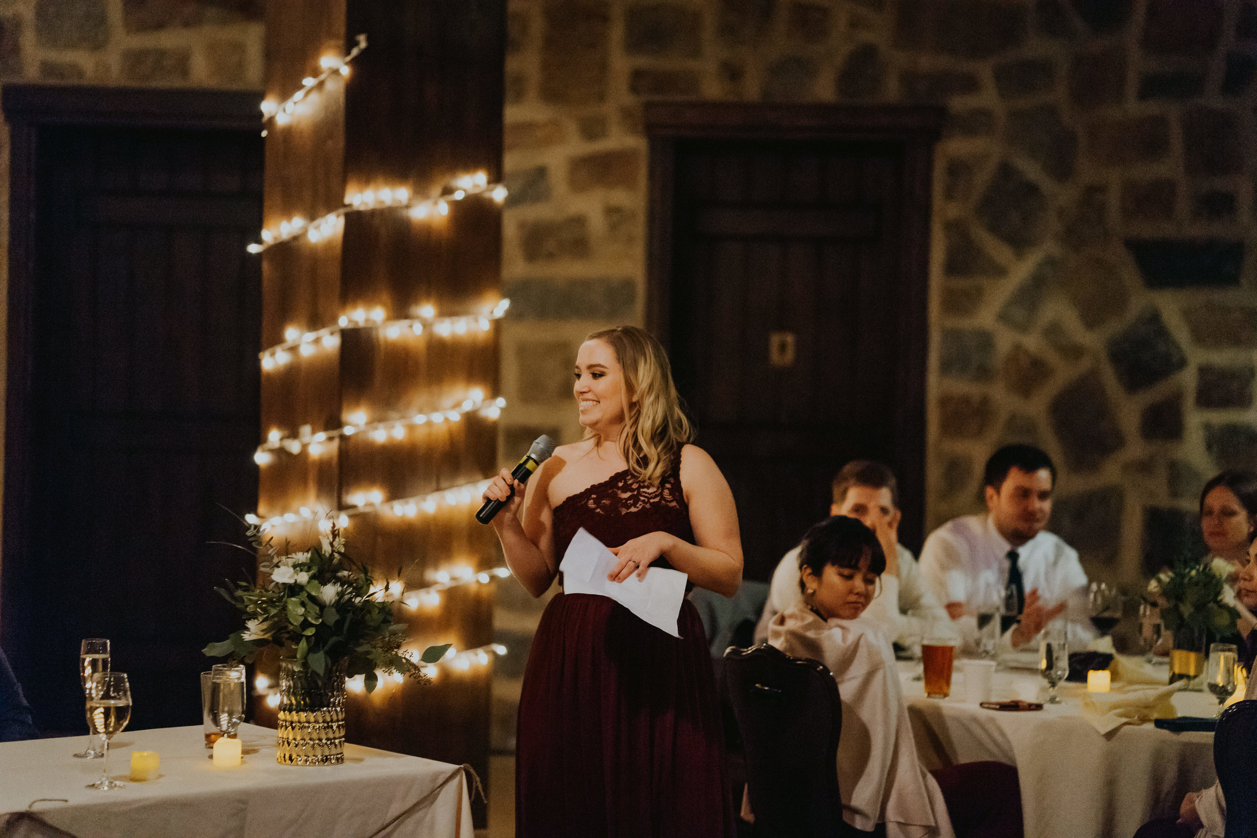 Toast speech maid of honor Seattle Wedding Photographer