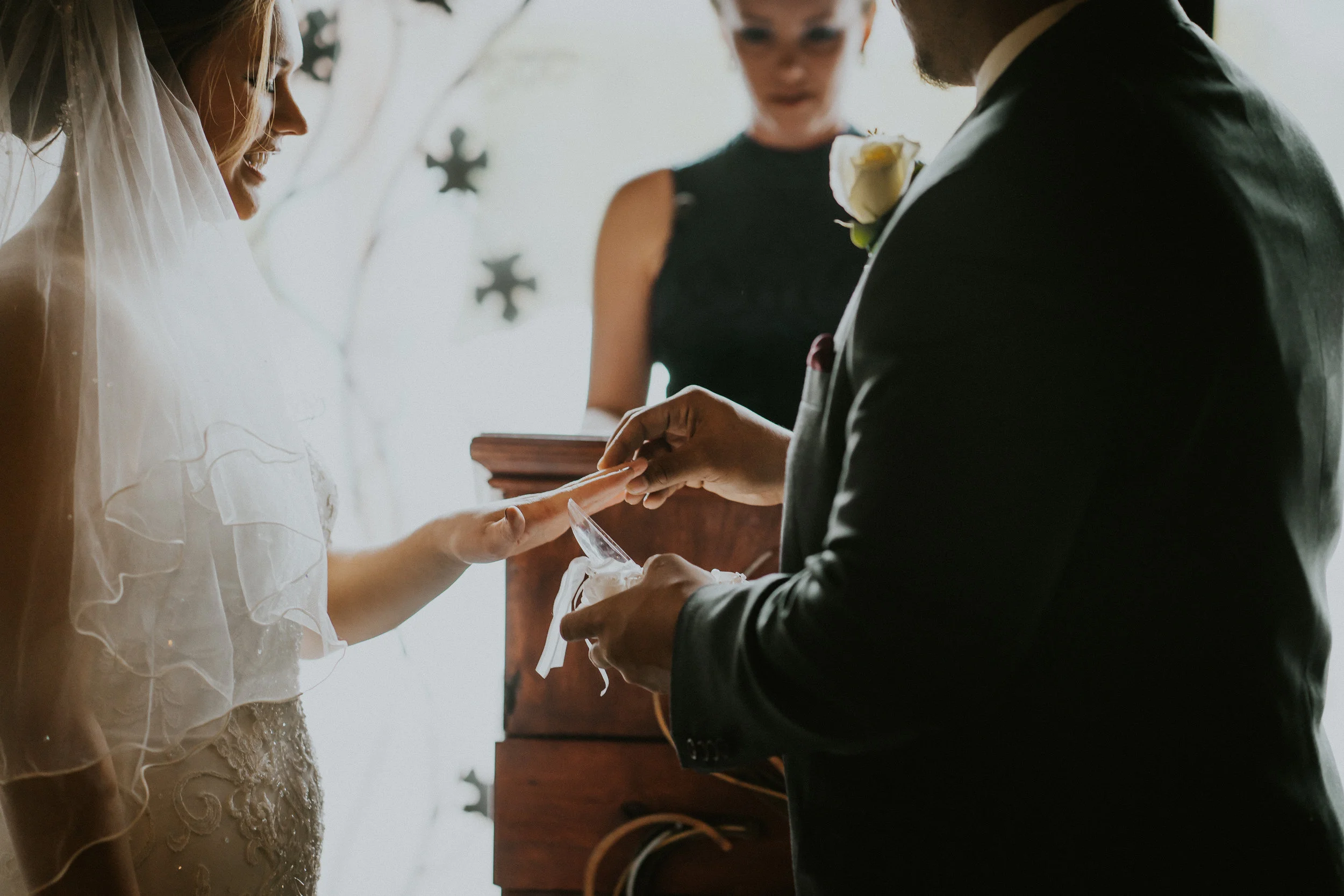 Ring shot married wedding Seattle Alfred Tang