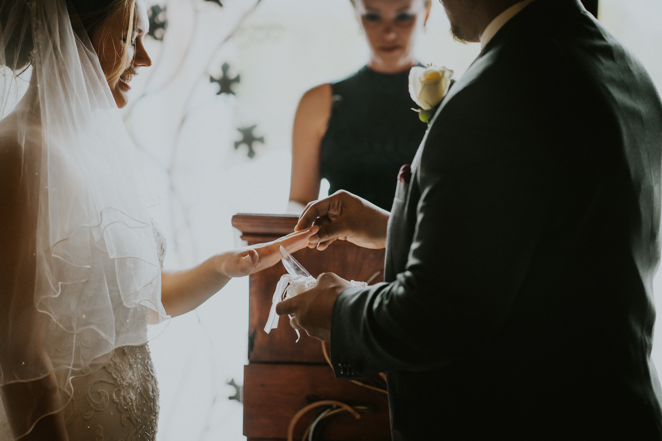 Ring shot married wedding Seattle Alfred Tang