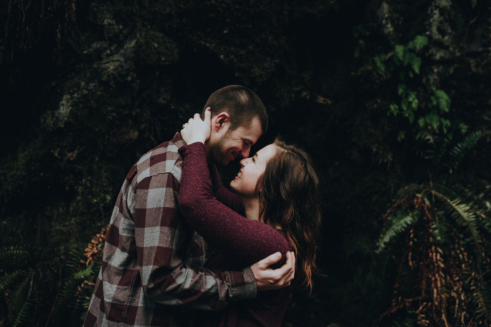 Wahclella Falls Engagement Portland