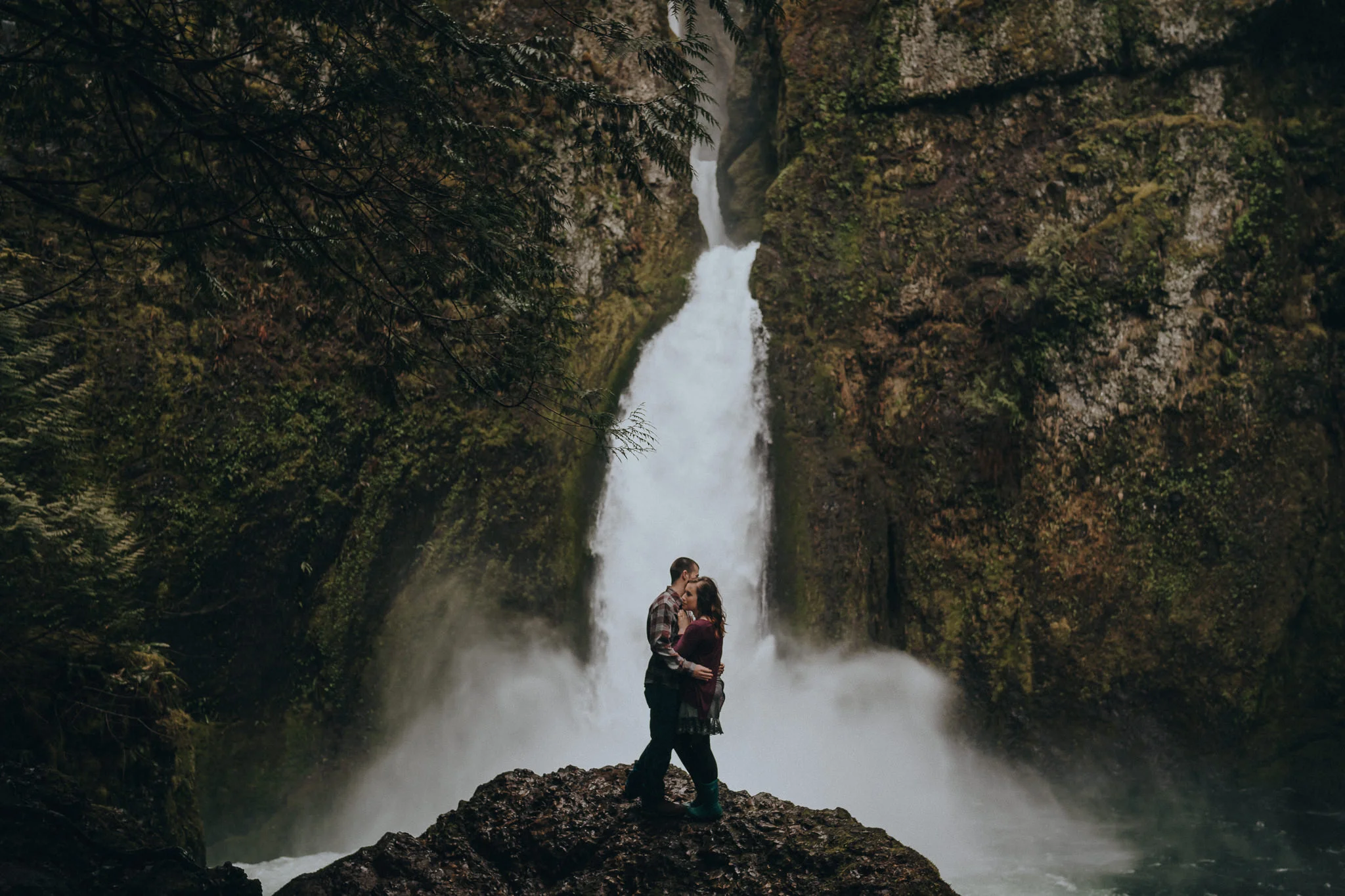 Water Fall Engagement Photographer