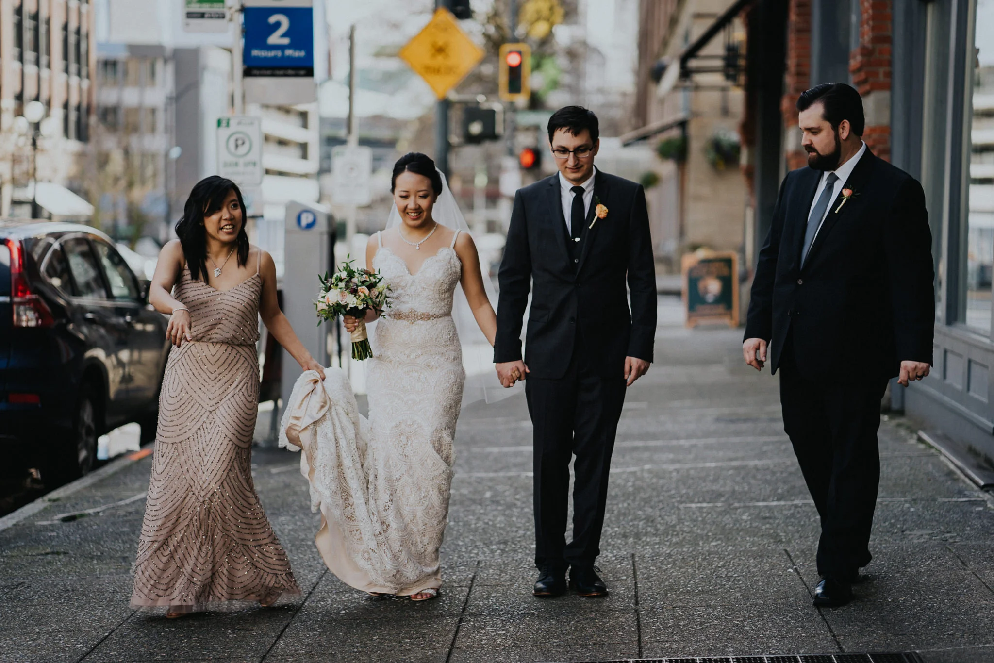 Wedding Party City Walk Alfred Tang Weddings