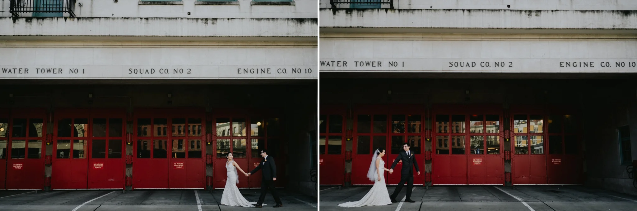 Seattle Wedding Photographer Fire Department Station