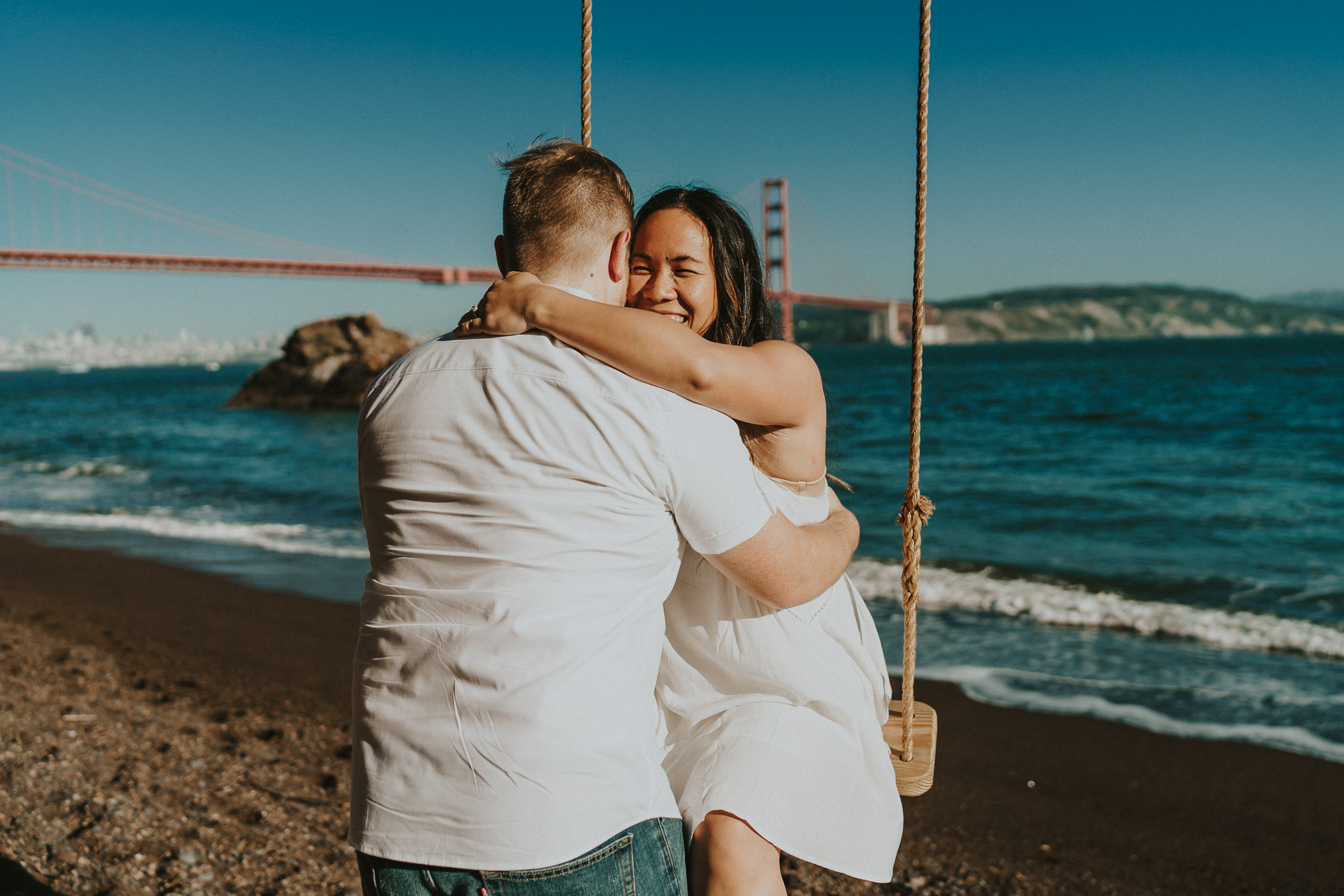 Engaging Hug Wedding Photographer