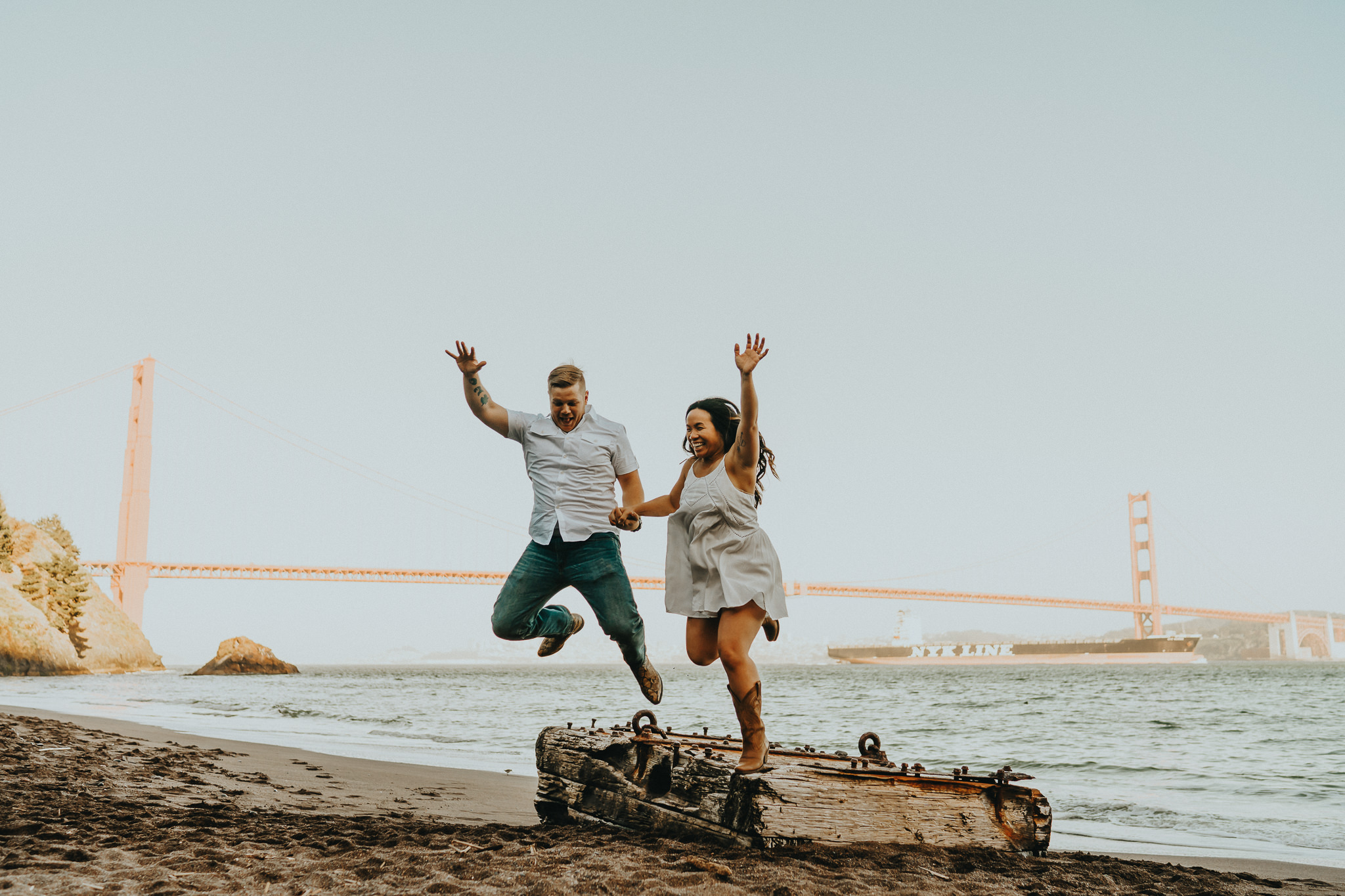 Jump Golden Gate Wedding Photographer